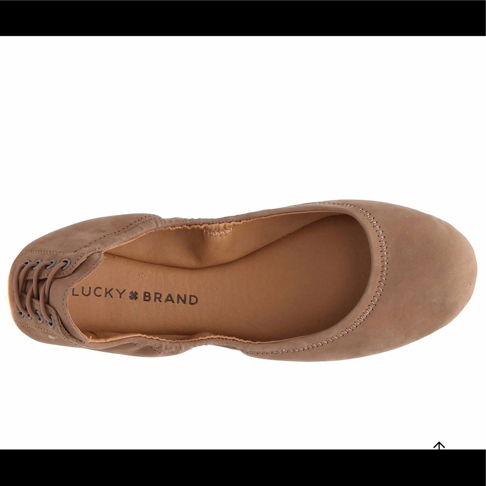 Lucky brand tan flats